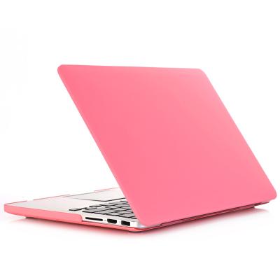 China Waterproof Durable Cream Coating Plastic Frosted Rugged Hard Case Laptop Top Cover For Macbook Air Covers Hard Shell for sale