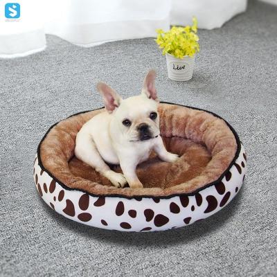 China Hot Selling Calming Dog Stocked Cat Beds Luxury Fluffy Pet Bed and Accessories Soft Pet Room Heating Bed for sale