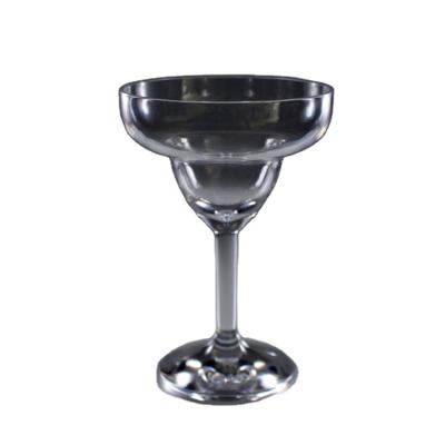 China Factory Wholesale Price Unbreakable Clear Reusable Plastic Polycarbonate Margarita Glass Cups Martini Tumbler Cup 330ml For Cocktail Wine for sale