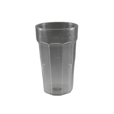 China Cheap Sustainable Plastic Clear Plastic Multilateral Angular Cup Reusable Water Prices Water Tumbler for sale