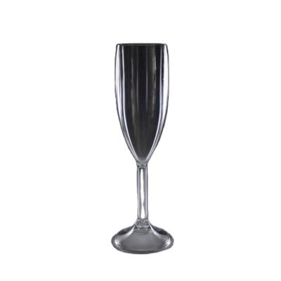 China Factory Wholesale Reusable China 6 Ounce Unbreakable Glass Champagne Tumbler Cups Crear PC Cup Unbreakable Plastic Tumbler 170ml for sale