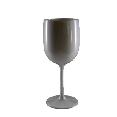 China 16 oz plastic champagne glass reusable PC plastic white tumbler glass wine tumbler for reusable moet chandon china 480ml factory for sale