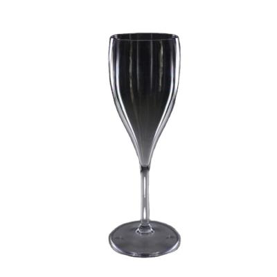 China Factory Wholesale Reusable Unbreakable Porcelain 5 Ounce Glass Champagne Tumbler Cups Crear PC Reusable Plastic Tumbler Cup 150ml for sale