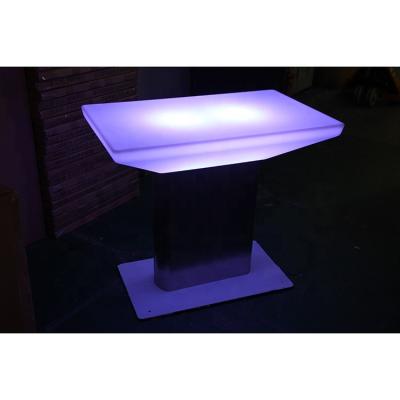 China Modern plastic color change led light bar cocktail table. for sale