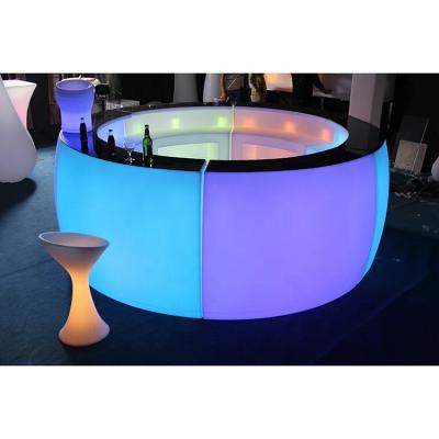 China China Factory Wholesale Modern LED Lighted Bar Counter Furniture Moving Bar for sale