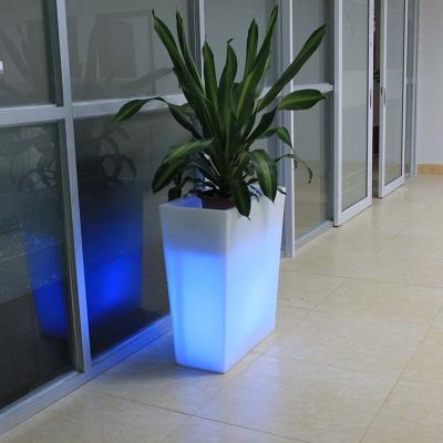 China Modern Hot Sale Flower Pot Lighting Vase Decoration Floor High Quality Flower Pot for sale