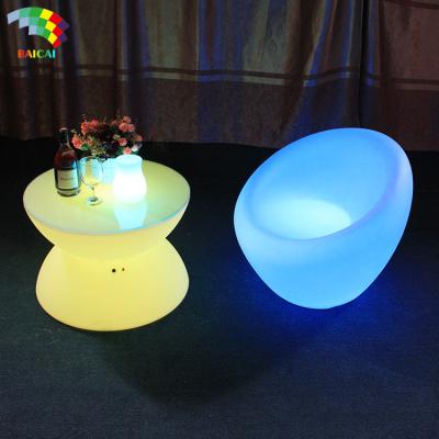 China Garden Set High Quality Led Bar Table Furniture Led Table for sale