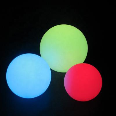 China Garden White Floating LED Light Waterproof Floating Ball Ball Light for sale