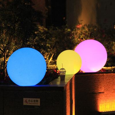 China High Quality Decorative Garden RGB Lighting Led Waterproof Plastic Solar Ball Light Ball for sale