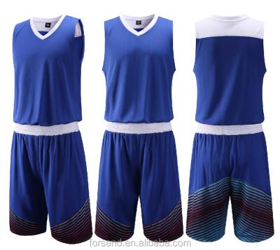 China Factory Wholesale Antibacterial Customize Good Quality Blue Basketball Uniforms Shirt Marker Basketball for sale