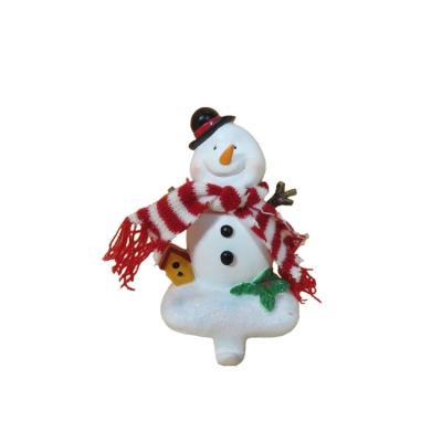 China Europe Christmas Winter Mini Snowman Crafts Resin Decoration for sale