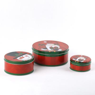 China Metal Round Gift Box Decoration Christmas Home Decorations for sale