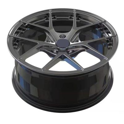 China 18x8 aluminum 5 spoke forged wheel rims set of 4, 5x120 depp 18 inch concave wheels fit for camaro for sale