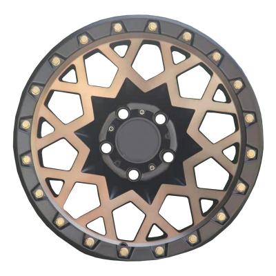 China TL1467 Glstar aluminum mesh design offroad wheel 17 inch 9J [ready to ship] and 0 CB 110 pcd 6*139.7 offroad wheels for Toyota TDR for sale