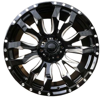 China [Ready To Ship] 186158 Glstar Aluminum Concave Design Black 9.0J Width 15 Inch CB 110 pcd 6*139.7 Offroad Wheel for sale