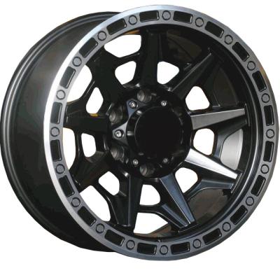 China [Ready To Ship] Glstar Offroad Wheel 17 inch 9.0J 5790 black aluminum concave design and -10 cb 71.5 pcd 5*127 offroad wheel for sale