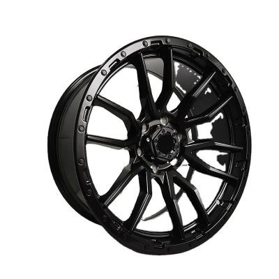 China Glstar 20 inch black aluminum rims 6 holes pcd 6x139.7 4x4 wheels for sale