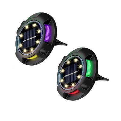 China Residential 8 Led Solar Ground Lights Waterproof Underground Sensing Landscape Lights Solar Garden Light for sale