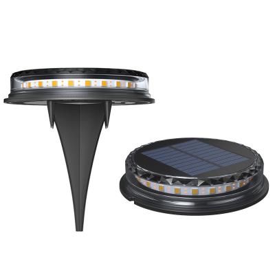 China Hot Sale 17led Garden Light Lawn Patio Led Disc Light Solar Powered Ground Light for sale