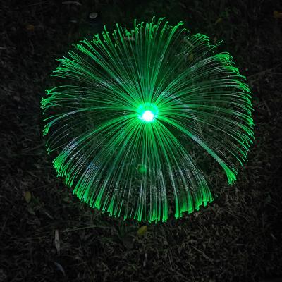 China New Theme Park Amazon Fiber Jellyfish Lawn Light Outdoor Yard Landscape Solar Decorative Light for sale