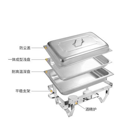 China Unbreakable Stainless Steel Buffet Food Warmer Other Hotel and Restaurant Supplies Restaurant Teasers for sale