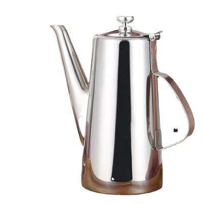 China Contemporary Wholesale Porcelain Stainless Steel Spill Over Kettle Coffee Kettle Teapot with Infuser for sale