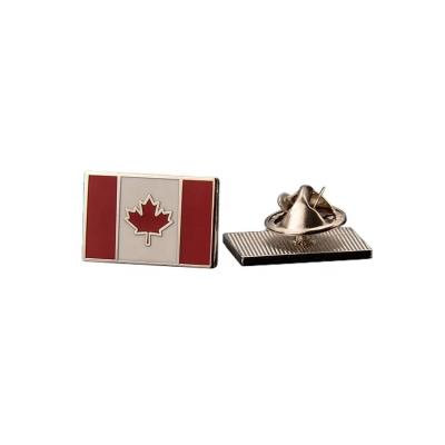 China Cheap Flag Pin Badges China Promotion Price Canadian Military Badge, Canadian Flag Pin Badges for sale