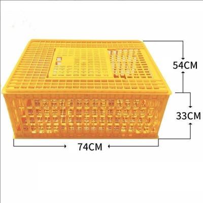 China Farms 54CM*74CM*33CM Plastic Goose Transport Transport Box Poultry Plastic Crates for sale