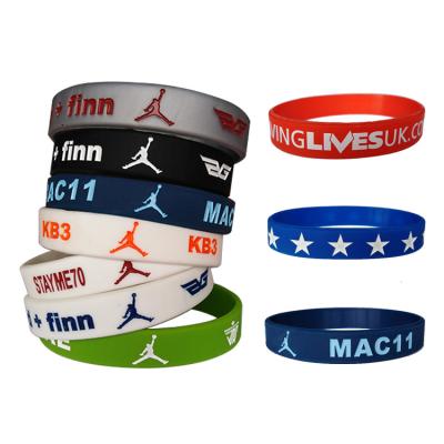 China Custom Casual / Sports New Silicone Wristband Cheap Items Silicone Bands Wrist Bracelet Gift for sale