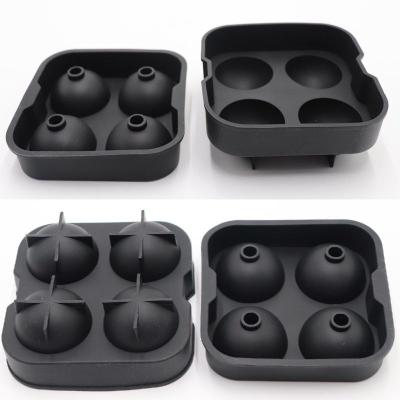 China China 4-6 Grids Custom Hot Selling Eco-Friendly Square Food Grade Silicone Ice Cube Tray Manufacturer Chocolate Molds With Lid for sale