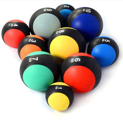 China Soft Durable Fitness Exercise Gym Medicine 10 Ball Holder Rubber Fitness Ball For Workout Strength Training Yoga Balance for sale