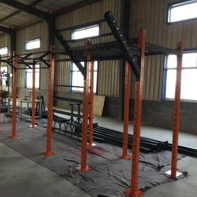 China Bodybuilding Strength Training Strength Training Body Building Customized Color HS-05 Steel Tube Cross Fitted Rigs And Racks for sale