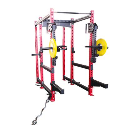 China Strength Training Weight Training Bodybuilding Customized Color Tube HS-02 Steel Gymnasium Support Squat Racks for sale