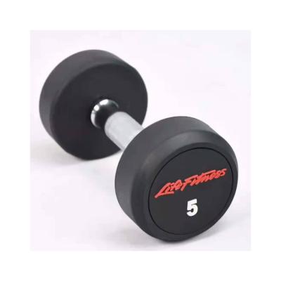 China Hot Selling Fitness Rubber Covered Full Body Dumbbell Rubber Covered Dumbbell for sale