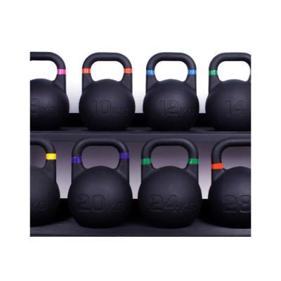 China Professional Home Use Rizhao Gym Equipment Black Powder Cast Iron Kettlebell for sale