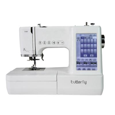 China Home Use Newcomer X60 Models Real Time Display Home Use Single Needle Computerized Embroidery Sewing Printing Machine for sale