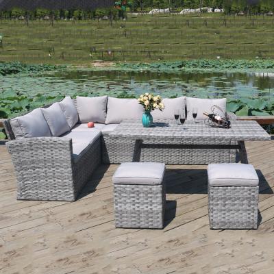 China Modern Luxury Outdoor Patio Furniture Rattan Easy-Carrying Outdoor Sets for sale