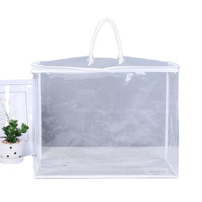 China Eco-friendly Wholesale Clear Durable Waterproof PVC Cosmetic Shopping Bags with custom logo for sale