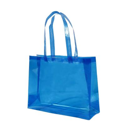 China Eco-friendly Wholesale Custom Logo  Holographic Shopping Bag Laser Shoulder  PVC Tote Bag for sale