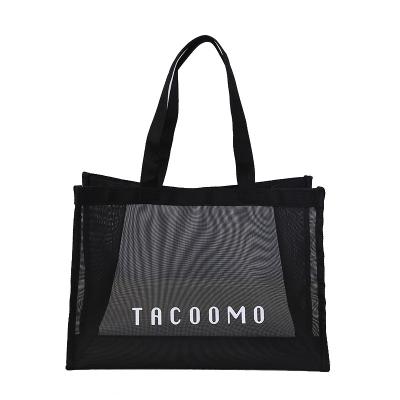 China Eco-friendly Wholesale Customised Big Tote Shopping Bag Toys Clothes Towel Mesh Beach Bags for sale