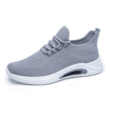 China Cushioning Spring 2022 New Casual Sports Men's Running Shoes Mesh Breathable Lace Fly Woven Shoes Men's Sneakers for sale