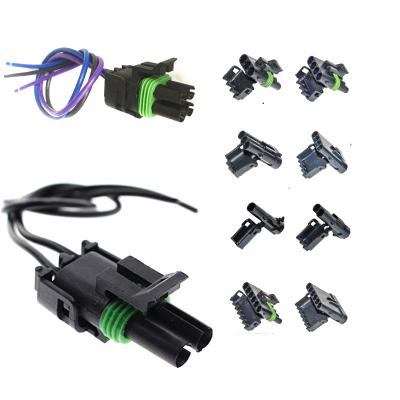 China Delphi Weather Pack 4 Way Automotive Square Waterproof Connector Kit 12015798 12015024 for sale