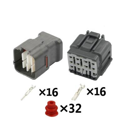 China 16 Pin Sumitomo DL Wire Automotive Waterproof Connector Male Female Plug With Joints And Terminals 6189-0715 6188-0495 for sale