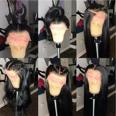 China Factory Supply Super Wave Hair Wig Straight Hair Lace Front Wig Vendor Straight Hair Wigs Hd for sale