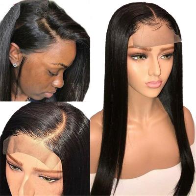 China Wholesale Price 4*4 Lace Closure Super Straight Swiss Lace Wig Straight Hair Wigs for sale