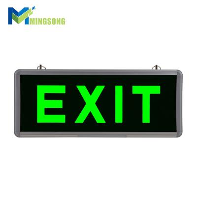 China Emergency iluminum CE ROHS Factory Price Aluminum Single Sided Double Sided LED Fire EMERGENCY EXIT Sign Light for sale