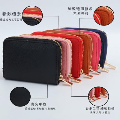 China Mass Storage With Card Multiple Positions High Quality Wallet With Zipper ID Card Holder PU Leather Wallet Men RFID Blocking For Women Credit Black Cards Case for sale