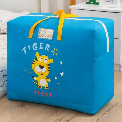 China Kindergarten Quilt Storage Bag Oxford Cloth Storage Handheld Luggage Bag Clothes Viable Tote Bag for sale