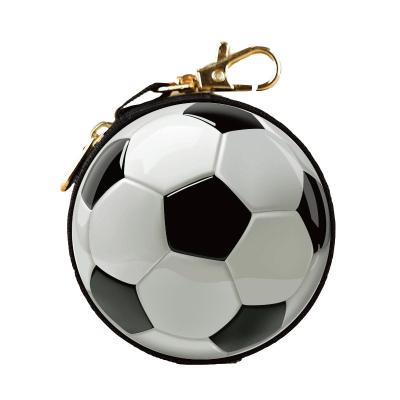 China Fashion Popular Soccer Basketball Volleyball Ball Change Purse With Coin Storage Case Key Chain for sale