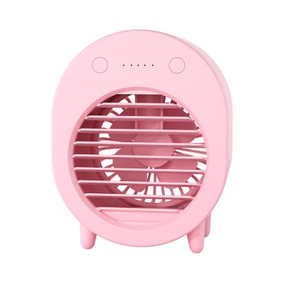 China Outdoor Leafless Cool Air Jet Aromatherapy Massage Sports Mini Air Conditioner Cool Fan Square Fan Green for sale